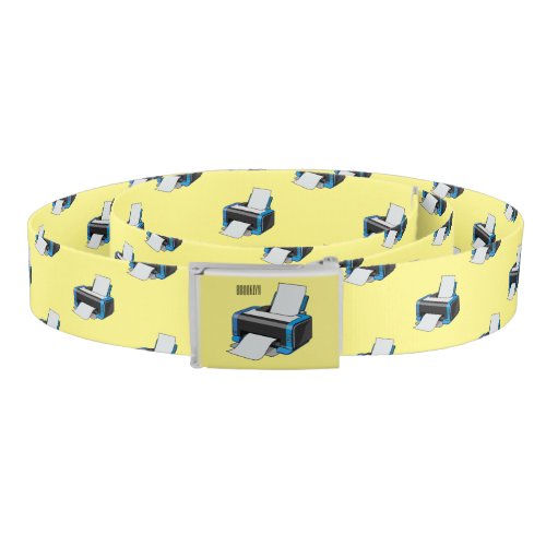 Printer cartoon illustration belt