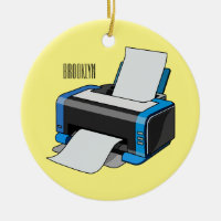 Printer cartoon illustration