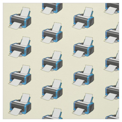 Printer cartoon illustration fabric