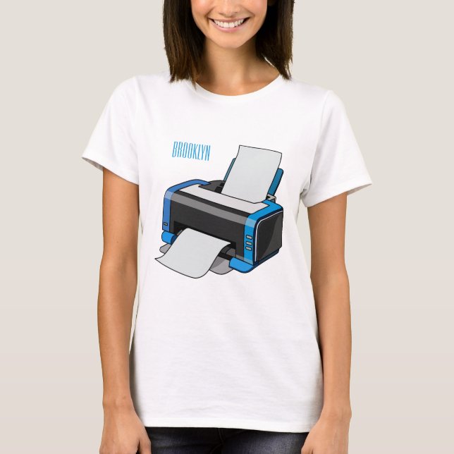 Printer cartoon illustration T-Shirt (Front)