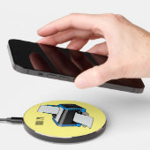 Printer cartoon illustration wireless charger (Hand)