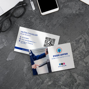 Printer Repair Business   Clean White Barcode Card