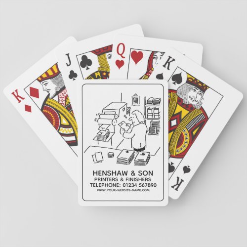 Printers  Finishers Playing Cards