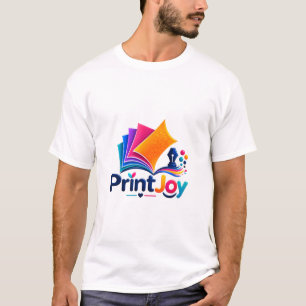 PrintJoy Colorful Printing Logo T-Shirt
