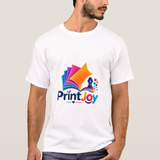 PrintJoy Colorful Printing Logo T-Shirt