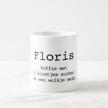 Prints Instructions With Name And Coffee Coffee Mug by 4aapjes at Zazzle