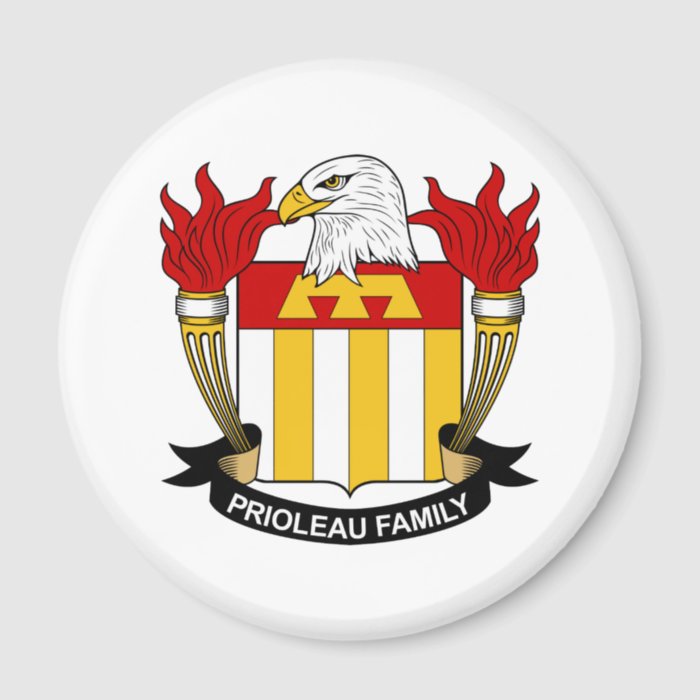 Prioleau Family Crest Fridge Magnets