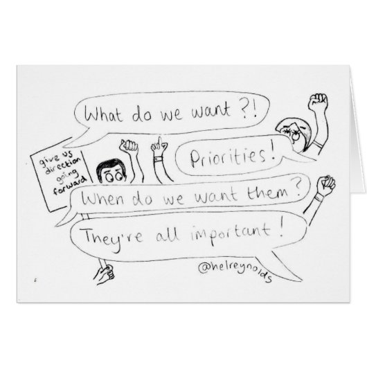 Priorities Card (Front Horizontal)