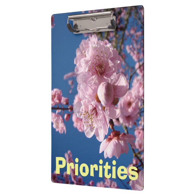Priorities clipboards Personalize Spring Blossoms (Left)