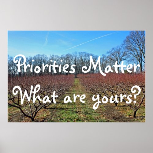 Priorities Matter Poster