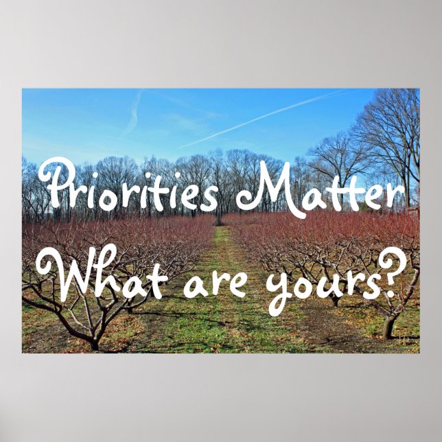 Priorities Matter Poster (Front)