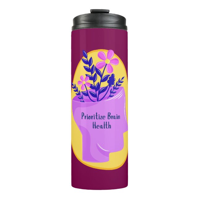 Prioritize Brain Health Water Bottle (Front)