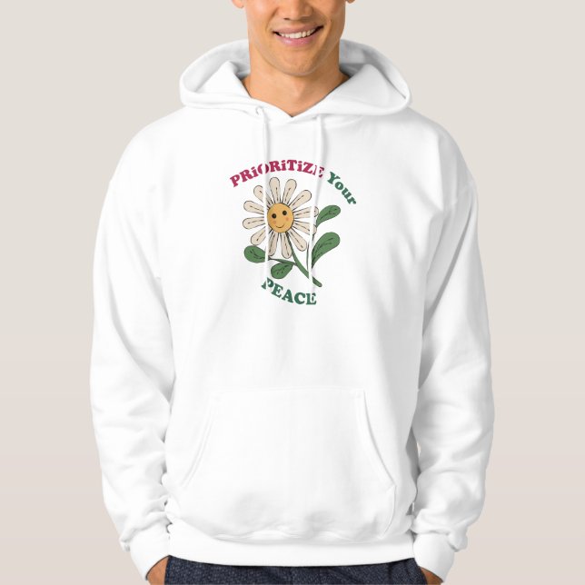 Prioritize Your Peace Hoodie (Front)