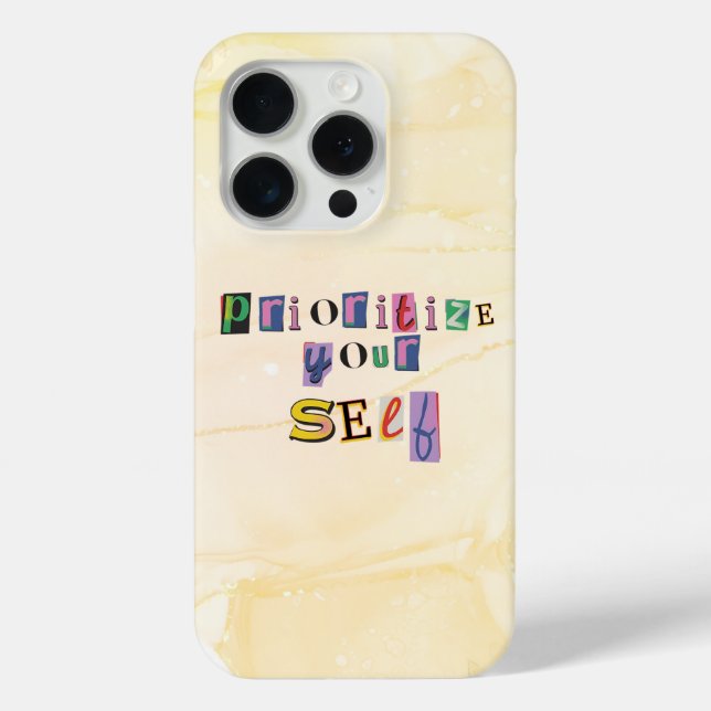Prioritize Yourself Case-Mate iPhone Case (Back)