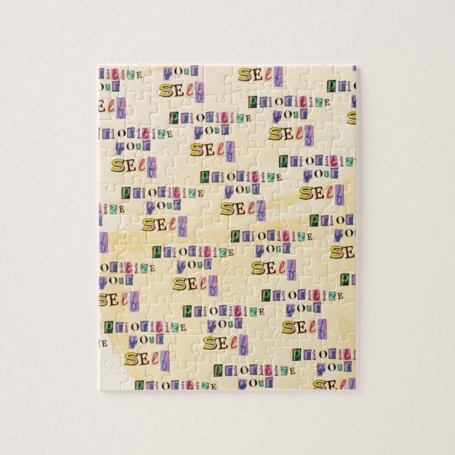 Prioritize yourself jigsaw puzzle (Vertical)