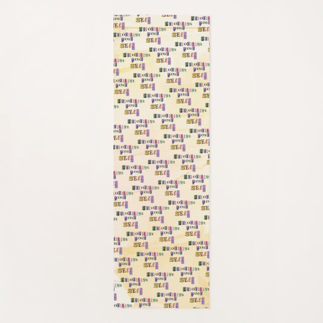 Prioritize yourself yoga mat (Front)