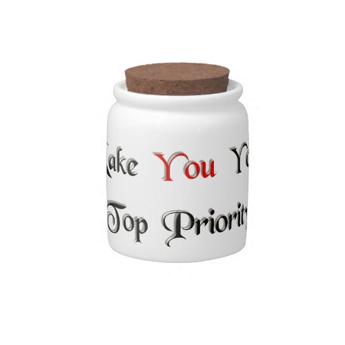 Priority 1 candy jar