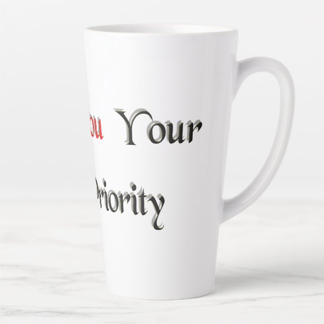 Priority 1 latte mug (Right)