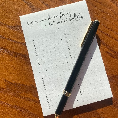 Priority Matrix Pad for Time Management Post_it Notes