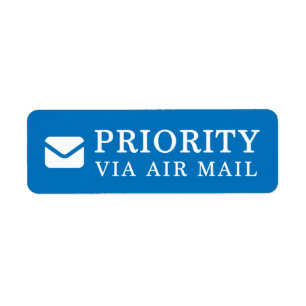 PRIORITY VIA AIR MAIL Letter Letter mail letter le Label