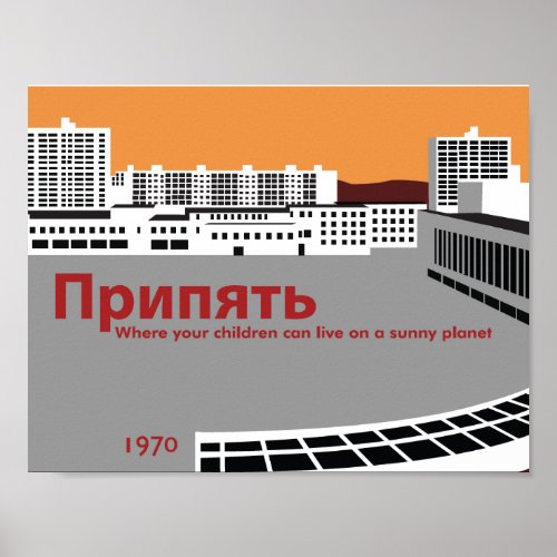 Pripyat Propaganda Style Poster
