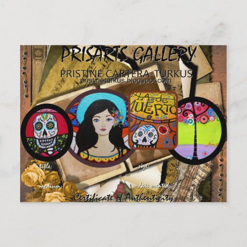 Prisarts COA Postcard