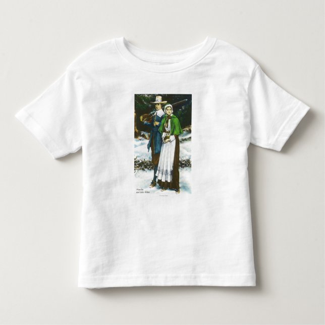 Priscilla and John Alden Scene Toddler T-shirt (Front)