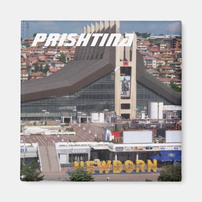 Prishtina, Kosovo Magnet (Front)