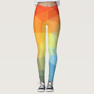 Prism Color Bright Abstract Pattern Leggings