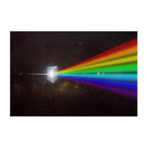 Prism Color Spectrum Space Stars Acrylic Print