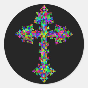 prism cross stickers