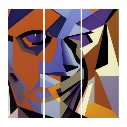 Prism Facades One Triptych Wall Art