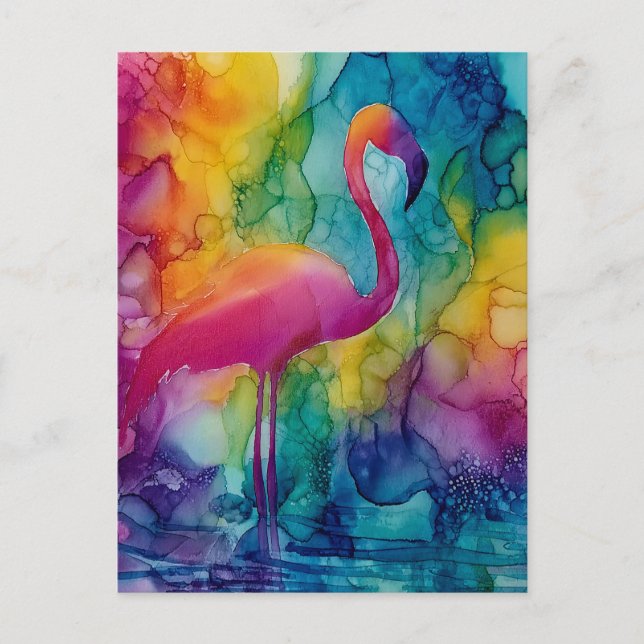 Prism Flamingo Postcard (Front)