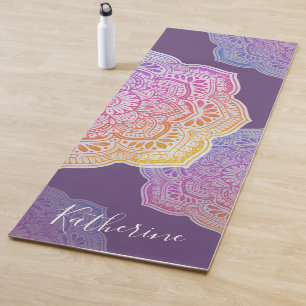 Prism Flower Mandala Personalized Yoga Mat