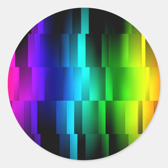 Prism Fractions Classic Round Sticker (Front)