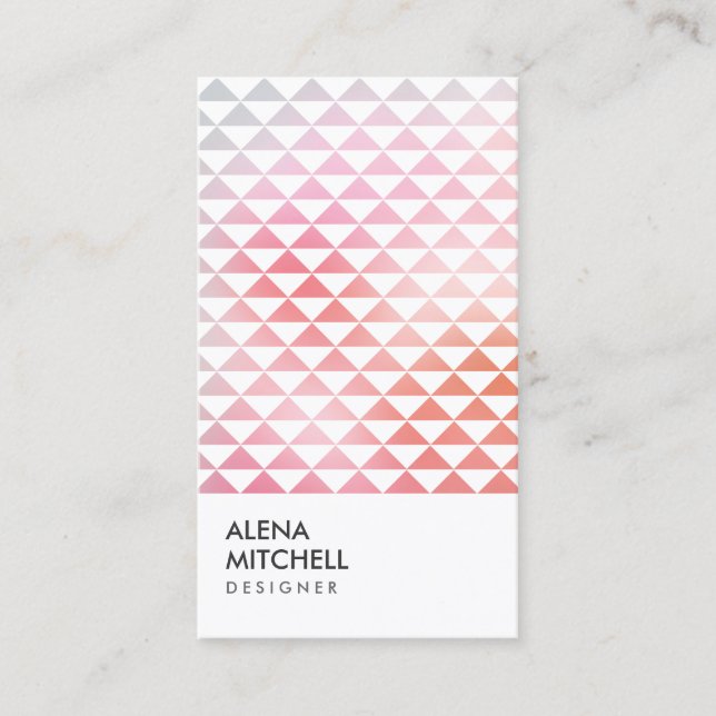 PRISM PHOTO in WHITE (Vertical) Business Card (Front)