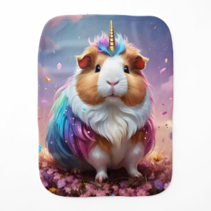Prism Pigtail: The Radiant Unicorn Guinea Pig, Baby Burp Cloth