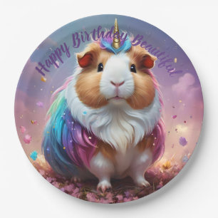 Prism Pigtail: The Radiant Unicorn Guinea Pig, Paper Plates