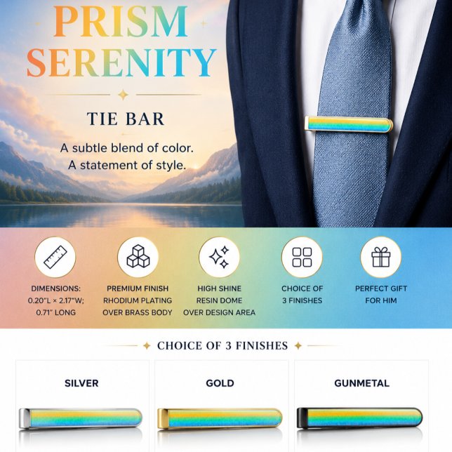 Prism Serenity Gold Finish Tie Bar (Creator Uploaded)
