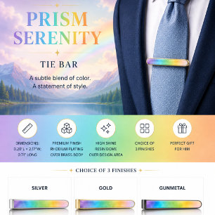 Prism Serenity Gold Finish Tie Bar