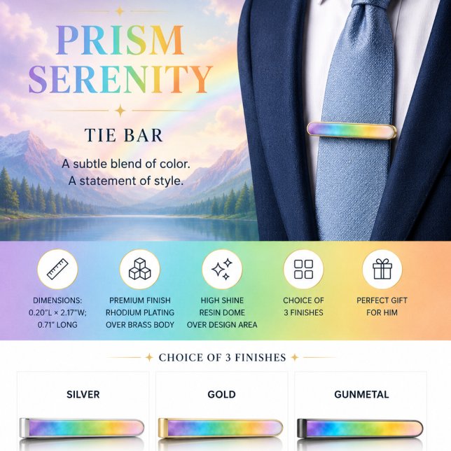 Prism Serenity Gold Finish Tie Bar (Creator Uploaded)