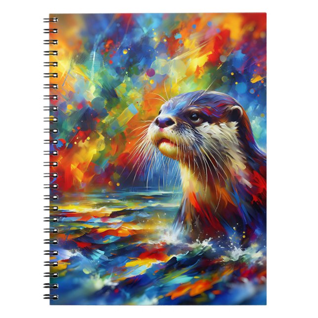 Prism Splash Otter Notebook (Front)