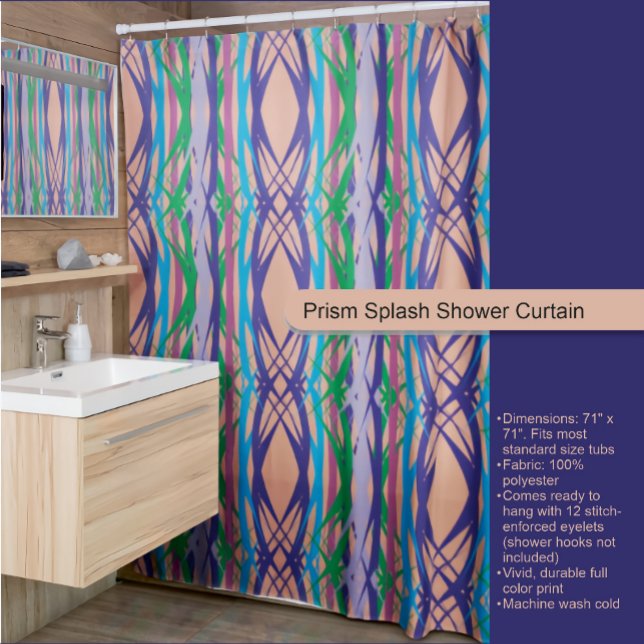 Prism Splash Shower Curtain (Creator Uploaded)