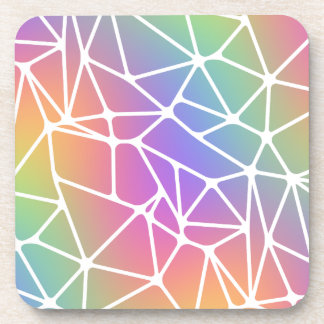 prism synapse net - rainbow web : beverage coaster