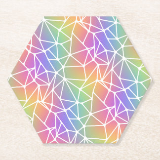 prism synapse net - rainbow web : paper coaster