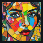 “Prismara” - Fragments of Her Flame Acrylic Print<br><div class="desc">“Prismara” - Fragments of Her Flame. A bold explosion of colour and expression, this mosaic-style portrait captures the multifaceted nature of femininity—vibrant, fierce, and ever-evolving. Each tile glows with personality, forming a face that seems both ancient and futuristic. Perfect for those who find beauty in complexity and the harmony of...</div>