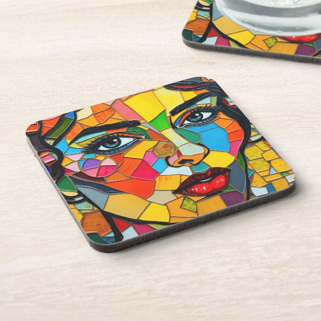 “Prismara” - Fragments of Her Flame Beverage Coaster (Left Side)