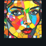 “Prismara” - Fragments of Her Flame Canvas Print<br><div class="desc">“Prismara” - Fragments of Her Flame. A bold explosion of colour and expression, this mosaic-style portrait captures the multifaceted nature of femininity—vibrant, fierce, and ever-evolving. Each tile glows with personality, forming a face that seems both ancient and futuristic. Perfect for those who find beauty in complexity and the harmony of...</div>