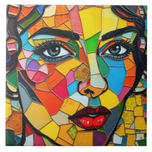 “Prismara” - Fragments of Her Flame Ceramic Tile