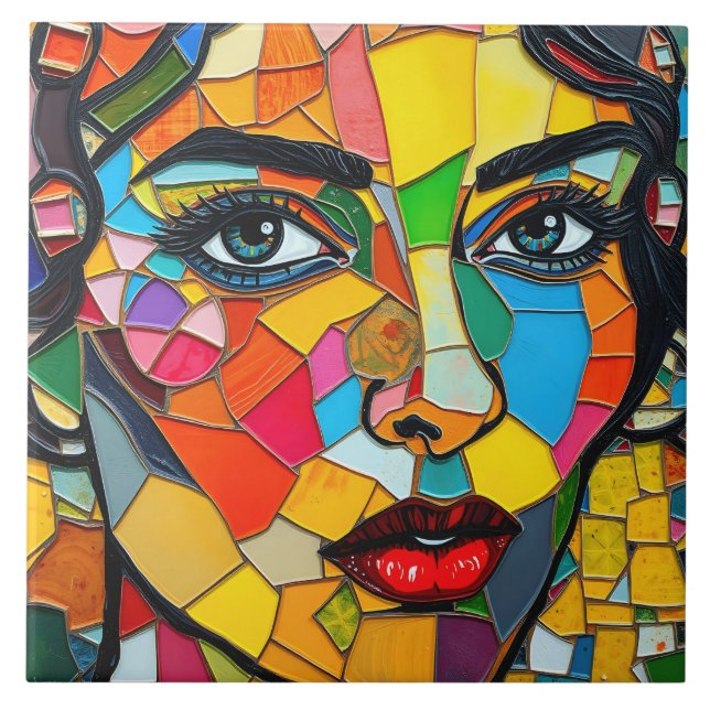 “Prismara” - Fragments of Her Flame Ceramic Tile (Front)